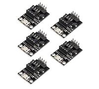 Jopto 5PCS Pluggable Development Board Programming Board for ATtiny13A ATtiny25 ATtiny45 ATtiny85 Programming Editor Micro Usb Power Connector