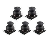 Jopto 5PCS PS2 Joystick Game Controller XY Dual-axis Joystick Breakout Module PS2 Game Joystick Axis Sensor Module Biaxial Button Control Shield Compatible with Arduino Robot Raspberry Pi AVR PIC