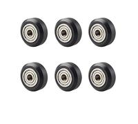 Jopto 6Pcs 3D Printer Accessory Direct Store V-slots POM Models Plastic Pulley, V Groove Ball Bearings Pulley Passive Round Wheels Roller 625Z Compatible with Ender 3 CR-10 CR-10S