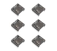 Jopto 6PCS DFPlayer Mini MP3 Player Module Audio Voice Decode Board Shield Supporting TF Card U-Disk IO Serial Port AD 24-bit DAC Output Directly Connect to Speaker Compatible with Arduino