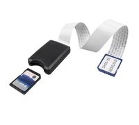 Jopto 9.84inch 25cm SD Card Flexible Extension Cable SD to SD Cable SD Memory Card Adapter Convertor Extension Extender Cable Compatible with Raspberry Pi GPS DVD LED Wild Camera SDHC SDXC