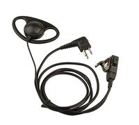 Jopto D Shape Ear Hook Earpiece Police Security Radio Headset PTT Mic Microphone M Head Walkie talkie Headphone Compatible with 2 Pin Motorola Radio CP040 CP200 XTNi DTR VL50 GP3688 GP88S GP88