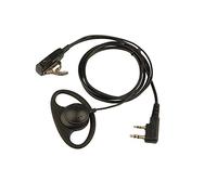 Jopto D Shape Ear Hook Headset D shape Earpiece Police Security Radio Headset PTT Mic Microphone Compatible with 2 PIN Kenwood HYT Puxing Wouxun Baofeng Lt-2288 Lt-3107 Lt-3260 Etc 2 Way Radio