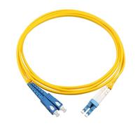Jopto Fiber Patch Cable LC to SC 2m(7ft) OS2 Single Mode Jumper Duplex 9/125 Fiber Optic Cable PVC LSZH Jacket for 10Gb/Gigabit SFP SFP+ Transceiver and Media Converter-Optics Pigtail Lead Series