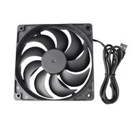 Jopto Mini Brushless Silent 3D Printer Cooling Fan 120x120x25mm 12025 DC 5V Fan With A USB Port Compatible With 3D Printer PC CPU Radiators Computer Cases With 100cm 1m 39.37inch Cable