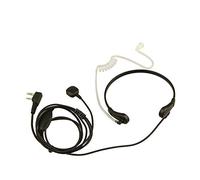 Jopto Walkie Talkie Earpiece 2 Pin Throat MIC Covert Handsfree Throat Acoustic Tube Headset Finger PTT Interphone Compatible with 2 Way Radio RT24 RT27 RT22 RT28 RT617 RT618 RT619 Kenwood WOUXUNUK