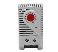 Jopwkuin 0-60℃ Adjustable Compact Electric Mechanical Thermostat Switch, Large Data Scale, Easy Control for Heater Filter Fan, Sturdy Wire Connection (KTO011)