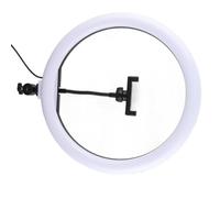 Jopwkuin 13 Inch Selfie Ring Light Soft Light USB Plug for Video Cell Phone Selfie ABS White