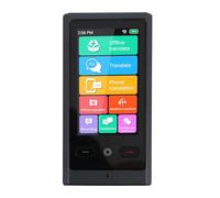 Jopwkuin 2 Way Real Time Language Translator 138 Languages 3 Inch Touchscreen Clear Recording Translation Device for Making New Connections, Speaking with Friends Aluminum Alloy Space Gray