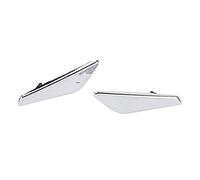 Jopwkuin 2PCS Chrome Front Fender Finisher Trim for X3 X4 2013 | Left Right Pair Set, ABS Plastic Construction, Side Fender Accent Decor, Direct Bolt On, No Drilling Required