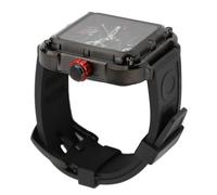 Jopwkuin 30m Water Resistant Silicone Strap Mechanical Watch Fashion Automatic Watch for Men 44mm (Black)