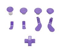 Jopwkuin Controller Metal Thumbsticks Kit for Controller Series 2 - Complete Replacement Set for Ultimate Gaming - Stainless Steel Parts for Enthusiasts (Purple)