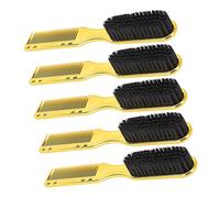 Jopwkuin Double Ended Hair Brush Comb 5pcs Ergonomic Nylon Beard Grooming Tool for Home and Salon Use