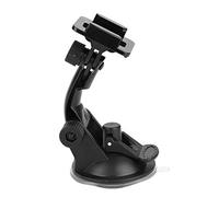 Jopwkuin Durable Plastic Suction Cup Mount for, Portable Car Camera Holder with Wide Angle Adjustment, Black 3.54 X 2.56 X 2.56 Inches, Suitable for on the Road
