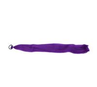 Jopwkuin Fashionable Purple Ponytail Extension with Versatile Styling Options for Braids and Twists, Long Lasting Wear, 7.01 X 1.5in