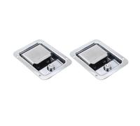 Jopwkuin Flush Mount Toolbox Latch Stainless Steel, 2 Pcs Trailer Paddle Door Latch for Truck Tool Box Lock