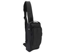 Jopwkuin Gaming Console Sling Bag, Multi-Purpose Storage for Steam Deck and 2, Portable Travel Case for Gamers, Black, 12.6x8.3x5.3in