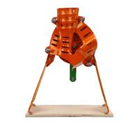 Jopwkuin Hand Crank Steel Corn Sheller Thresher Efficient Operation for Small Scale Farming Orange