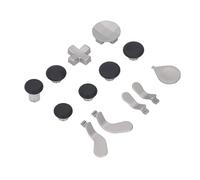 Jopwkuin High-Quality Game Controller Component Pack in Silver with Charging Dock 6 Thumbsticks 4 Paddles 2 D Pads for Controller Series 2, Essential Accessories for Serious Gamers