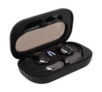 Jopwkuin Language Translator Earpiece 5.4 Multilingual Support Wireless Headphones, Portable Translation Device for Students and Tourists (Black)