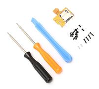 Jopwkuin Memory Card Slot Replacement Board Durable Memory Card Slot Socket Reader Board for Repair Suitable for Yellow