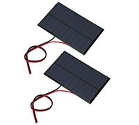 Jopwkuin Outdoor Solar Panel Module Charger DC5V 250mA with Cable for Solar Energy Research and Experimental Use