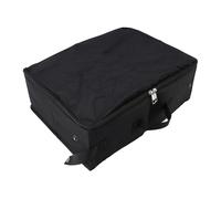 Jopwkuin Portable Cat Travel Litter Box with Zipper Lid and Convenient Handle for Home Outdoor Car Use in Black