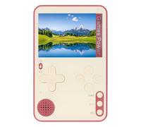 Jopwkuin Portable Retro Video Game Console with 2.4 Inch Screen, Shock Resistant Handheld Gaming Console for Kids, Ideal for Use on Planes, Li Ion Battery Included (Red)