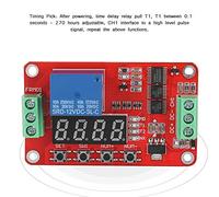 Jopwkuin Relay Cycle Timer Module Infinite Loop Delay Automation | Adjustable Time Range, Industrial Control Panel, Multi Mode Cycling, High Level Pulse Input, Compact Design
