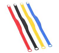 Jopwkuin Rewritable NFC Silicone Bracelet Adjustable Size for Attendance and Membership, 4PCS