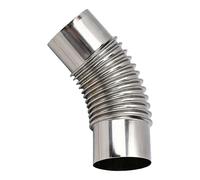 Jopwkuin Robust Chimney Pipe Elbow Seal Tight Flue Extension for Heat Tents with Stove Jack Openings 7.5cm (45 Degree)