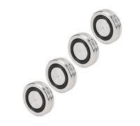 Jopwkuin Stainless Steel Speaker Isolation Stand Feet, 4pcs Speaker Shockproof Pads for Subwoofers CD DAC HiFi Amplifier Base Pads (10mm)