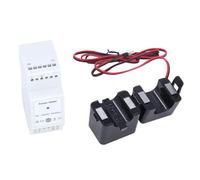 Jopwkuin Voice Control WiFi Energy Meter for Tracking Solar Power and Utility Consumption, Equipped with 2x750A CT Clamps, APP Control for Convenient Device Status Check - Great for Efficient Energy