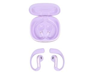 Jopwkuin Wireless Earbuds Featherlight Noise Concealing Headset for Study Work Life IMAX Sound Quality (Purple)