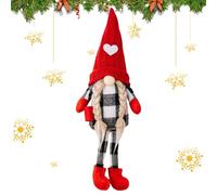 JOPWUE 1pc Faceless Christmas Gnome Doll, 28cm Plush Knit Santa Gonk, Xmas Elf Figurine, Tabletop Decoration for Holiday Festival, Holiday Festival Supplies Plush Doll Gift (Female)