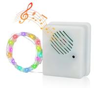 JOPWUE 3M Christmas String Lights with Sound Sensor,Music Speaker Play Xmas Songs,Christmas Decorations String Lights with 30 LED Lights for Party Xmas Tree Decor (Colorful)