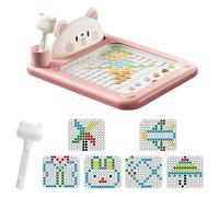 JOPWUE Cartoon Magnetic Drawing Board, Large Magnet Doodle Board with Pen, Magnet Game, Educational Interactive Toy for Kids, Christmas Birthday Gift for Boys and Girls (Large- Rabbit)