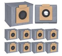 JORAIR 10 Pack X10 Pro Dust Bag Compatible with Eufy Clean X8 Pro / X10 Pro Omni Sweeping Roboter, 5 Stages Filtration Replacement Bag