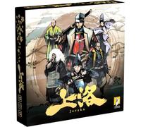 Joraku Deluxe - by Moaideas Game Design | Strategy and Tactics in Feudal Japan | Includes 40 Wooden Samurai Meeples | Trick-Taking Meets Area Control | 2-4 Players | 20-40 Minutes