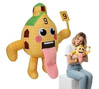 JORcadis 10 inch Plush, Emotional Support Stuffed Animal with Brown Tongue, Whimsical Character for Adults, Soft and Huggable Plush Toy for Gift-Giving and Collectible Display