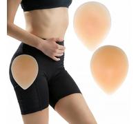 JORcadis 2 Pcs Hip Pads for Women, Self-Adhesive Hip Enhancer, Soft Silicone Hip Dip Pads for Natural Butt Lift & Hourglass Figure, Seamless Comfort for Daily & Occasion Wear (16.5x12cm, Skin-Tone)