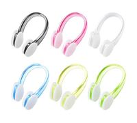 JORcadis Nose Clips Swimming, Waterproof Silicone Nose Clips, Swimming Training Equipment, Sinus Protection for Water Sports, Set of Six Nose Clips for Swimmers Aged Seven Plus