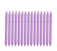 JORCEDI 15 Pcs Modern Minimalist Click Ballpoint Gel Pens, 0.5mm Fine Point Black Ink Retro Color Smooth Writing Cute Biro Pens For Office Home Supplies Journaling Notebook (Purple,0.5mm)