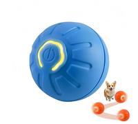 JORCEDI 2026 Dog Toy Ball - Automatic Moving Dog Toy, Rechargeable USB Interactive Pet Toy with LED Flash Light, High Bounce Indoor Outdoor (Blue,1pcs)