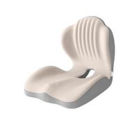 JORCEDI 2026 Memory Foam L Shaped Seat Cushion with Integrated Lumbar Support Ergonomic Back and Seat Cushion for Office Chair Car Seat Wheelchair Home and Travel Use (Gray Beige)