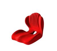 JORCEDI 2026 Memory Foam L Shaped Seat Cushion with Integrated Lumbar Support Ergonomic Back and Seat Cushion for Office Chair Car Seat Wheelchair Home and Travel Use (Red)