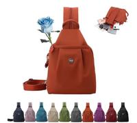 JORCEDI 2026 Premium 3 in 1 Anti-Theft Travel Tote Bag, Waterproof 2-Way Commuter Bag, Large Capacity Oxford Convertible Shoulder Travel Bag for Fitness,Commuting,Travel (Orange)