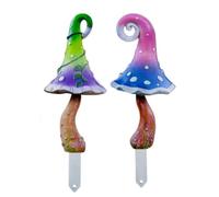 JORCEDI 2pcs Whimsical Garden Mushroom Statue, 2dflat, 8.9 * 3.3in