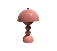 JORCEDI 3-Color Dimmable Rechargeable Table Lamp - Cordless Touch Control Desk Lamp, Portable Battery Powered Nightstand Lamp for Bedroom, Kitchen, Outdoor & Camping Decor (Pink)