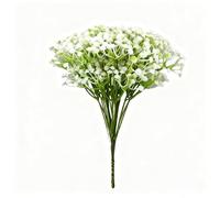 JORCEDI 36 Pcs Breath Artificial Flowers, Breath Flowers Artificial Bulk, Real Touch White Fake Flowers, Faux Babies Breath Gypsophila For Wedding Home Decoration Floral Arrangement